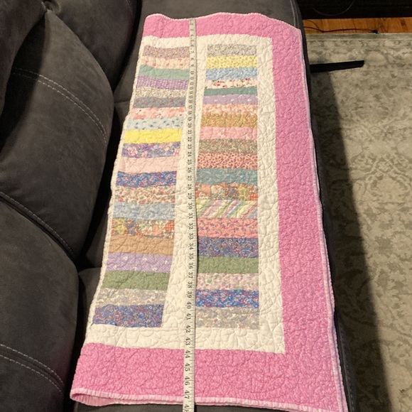 Handmade super sweet PINK PATCHWORK QUILT - Picture 12 of 13